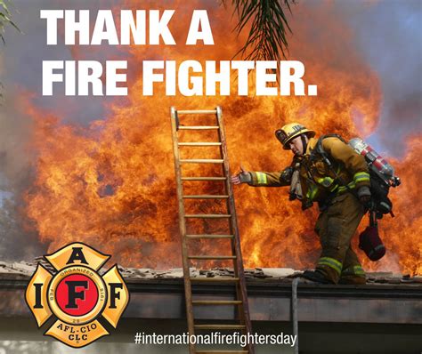 fire recognition day celebrated every|International Firefighters Day .
